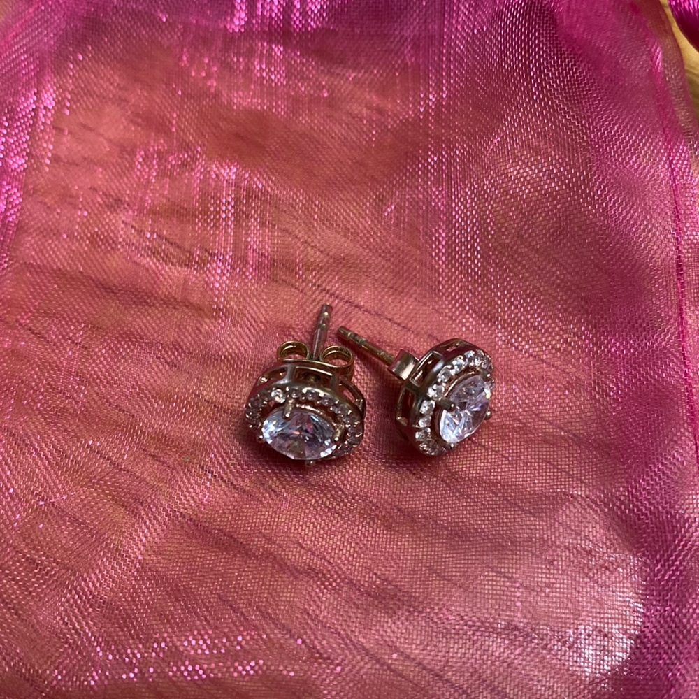 NWOT Rose gold earrings (925 silver) - Picture 1 of 2